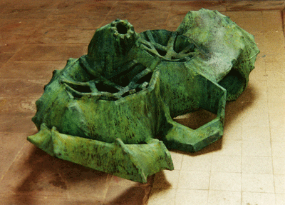 grünes Objekt von Jürgen Braun, Foto-© Gérard Aguilar